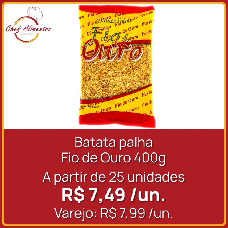 Batata Palha Fio de Ouro 400g