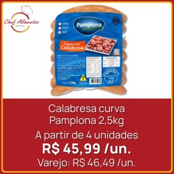 Calabresa Curva Pamplona - pacote 2,5 kg