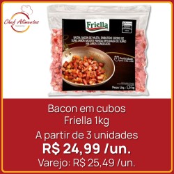 Bacon em Cubos Friella 1kg