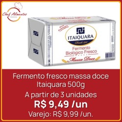 Fermento fresco massa doce Itaiquara 500g