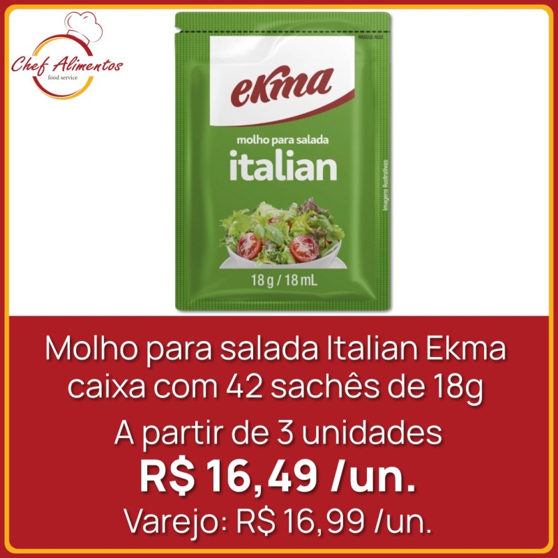 Molho para salada Italian Ekma 18g