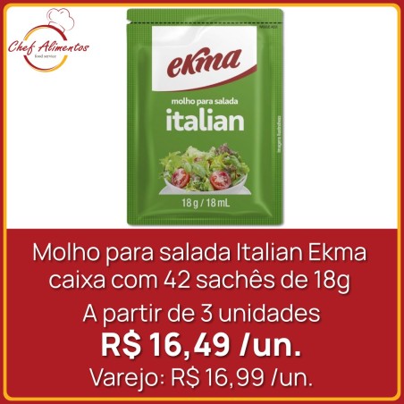Molho para salada Italian Ekma 18g