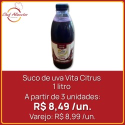 Suco de uva Vitacitrus 1L