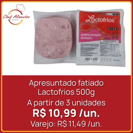 Apresuntado fatiado Lactofrios 500g