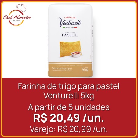 Farinha de trigo pastel Venturelli 5kg