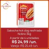 Salsicha hot dog resfriada Nobre 3kg