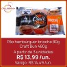 Pão hambúrguer brioche 80g Craft Bun 480g