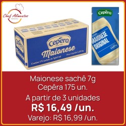 Maionese Cepêra Sachê - Caixa com 175 sachês de 7g