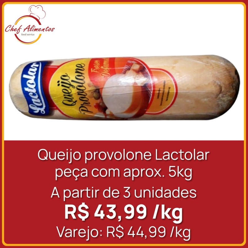 Queijo Provolone Lactolar 5kg