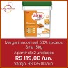 Margarina com sal Sina 50% lipídeos balde 15kg