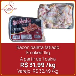 Bacon paleta em fatiado Smoked 1kg