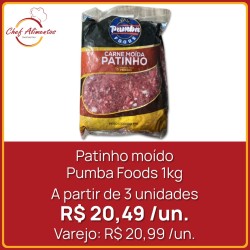 Patinho moído Pumba Foods 1kg