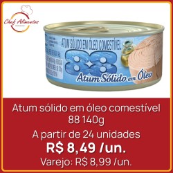 Atum sólido em óleo comestível 88 140g