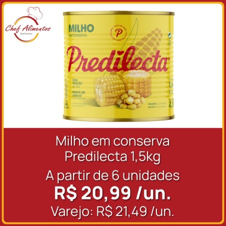 Milho em conserva Predilecta 1,5kg