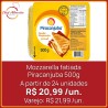 Mozzarella fatiada Piracanjuba 500g