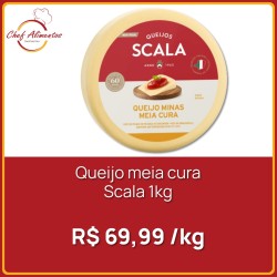 Queijo meia cura Scala 1kg