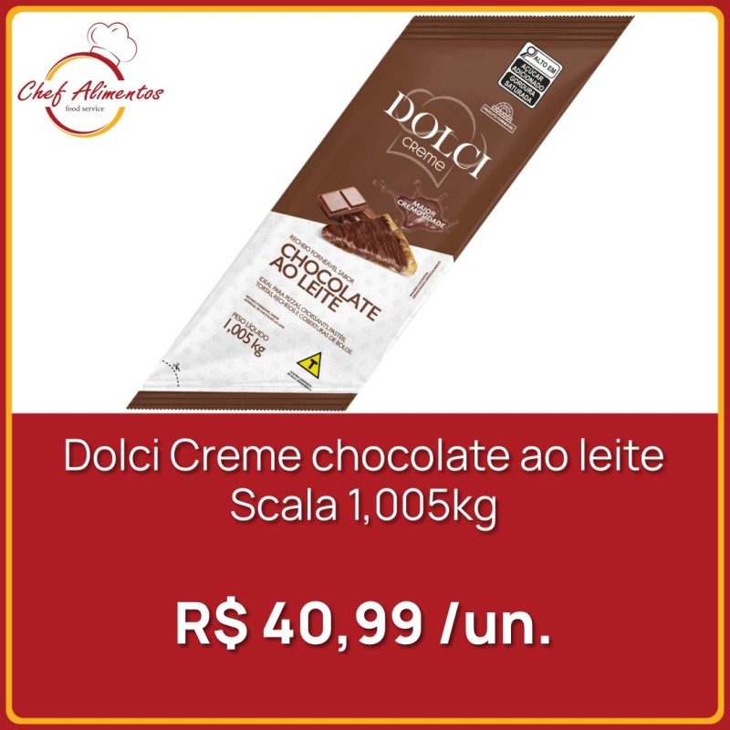 Dolci Creme chocolate ao leite Scala 1,005kg