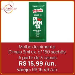 Molho de pimenta D'mais 3ml