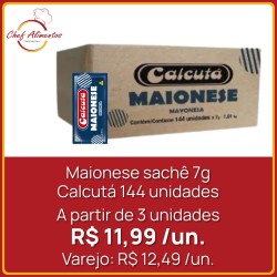 Maionese Tradicional Calcutá sachê 7g