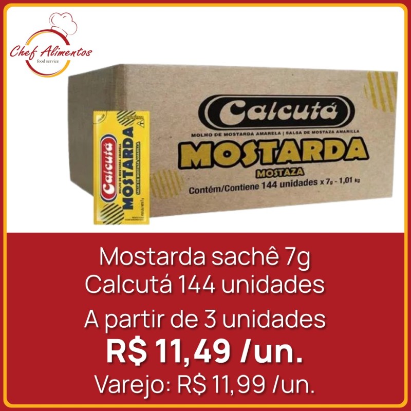 Mostarda Calcutá sachê 7g