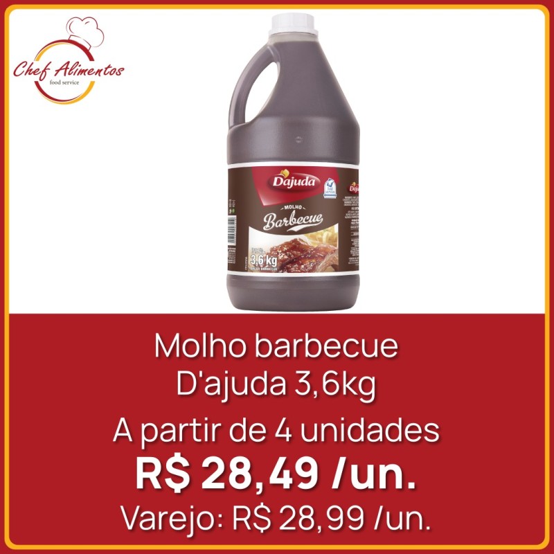 Molho Barbecue D'ajuda - galão 3,6kg