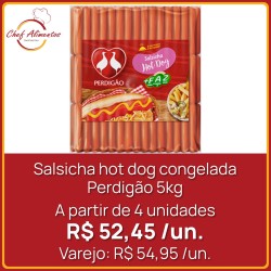 Salsicha Perdigão Congelada Pacote 5 kg