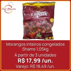 Morangos inteiros congelados Shams 1,05kg