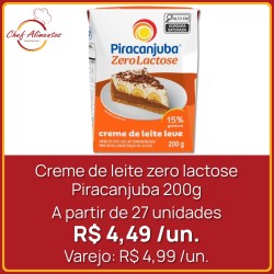 Creme de leite zero lactose Piracanjuba 200g