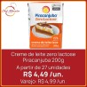 Creme de leite zero lactose Piracanjuba 200g