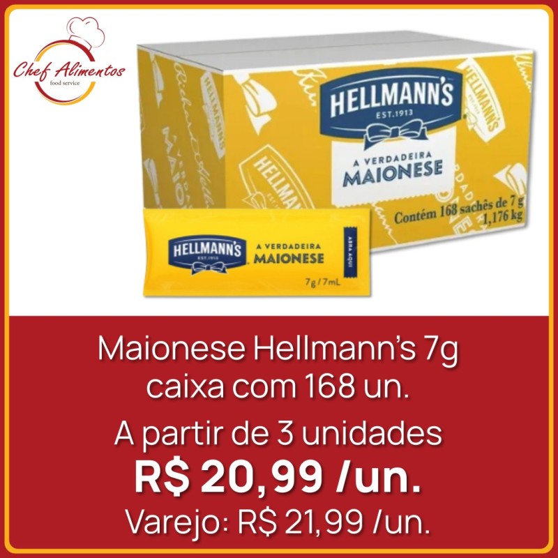 Maionese Hellmann's sachê 7g