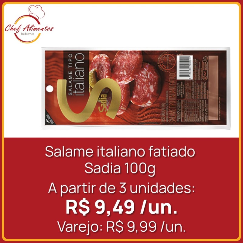 Salame italiano Sadia 100g