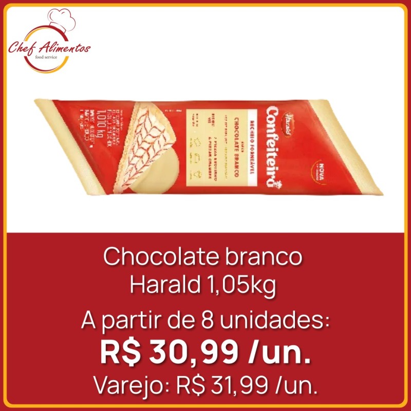 Chocolate Branco Harald 1,05kg