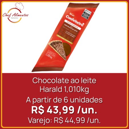 Chocolate ao Leite Harald 1,010 kg