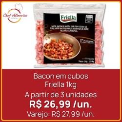 Bacon em Cubos Friella 1kg