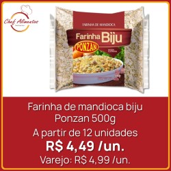 Farinha de mandioca biju Ponzan 500g