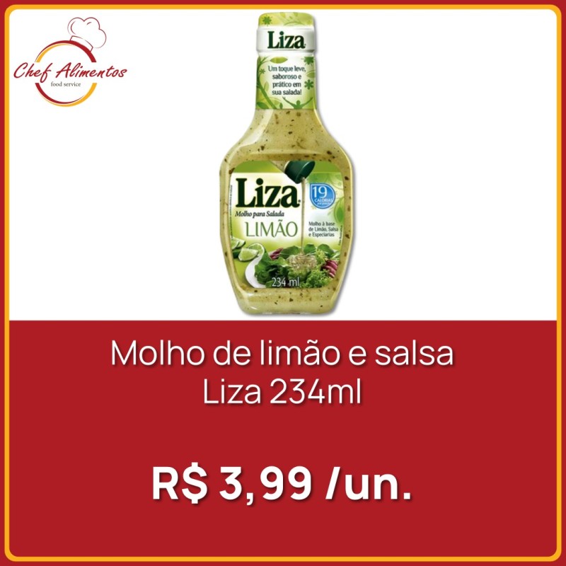 Molho de limão e salsa Liza 234ml