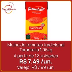 Molho de tomates tradicional Tarantella 1,06kg