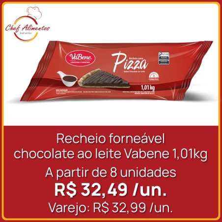Recheio forneável Chocolate ao leite Vabene 1,01kg