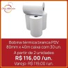 Bobina térmica branca PDV 80mm x 40m - 30un.