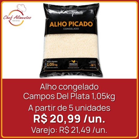 Alho congelado Campos Del Plata 1,05kg