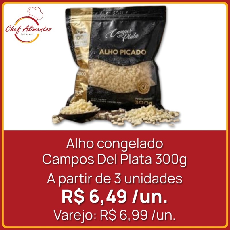 Alho congelado Campos Del Plata 300g