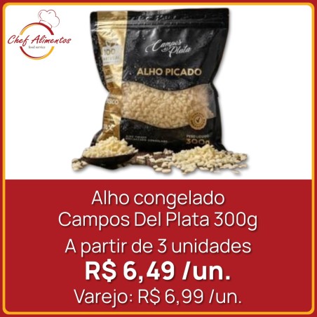 Alho congelado Campos Del Plata 300g