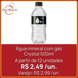Água mineral com gás Crystal 500ml