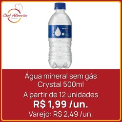 Água mineral sem gás Crystal 500ml