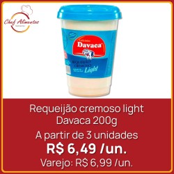 Requeijão cremoso light Davaca 200g