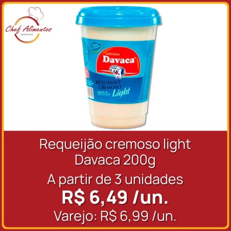 Requeijão cremoso light Davaca 200g