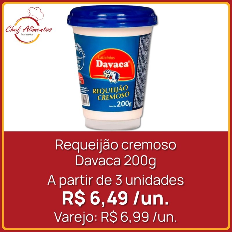 Requeijão cremoso Davaca 200g