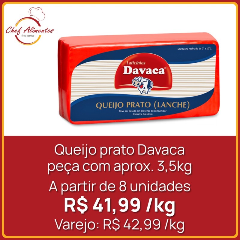 Queijo prato Davaca
