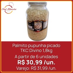 Palmito pupunha picado TKC Divino 1,8kg
