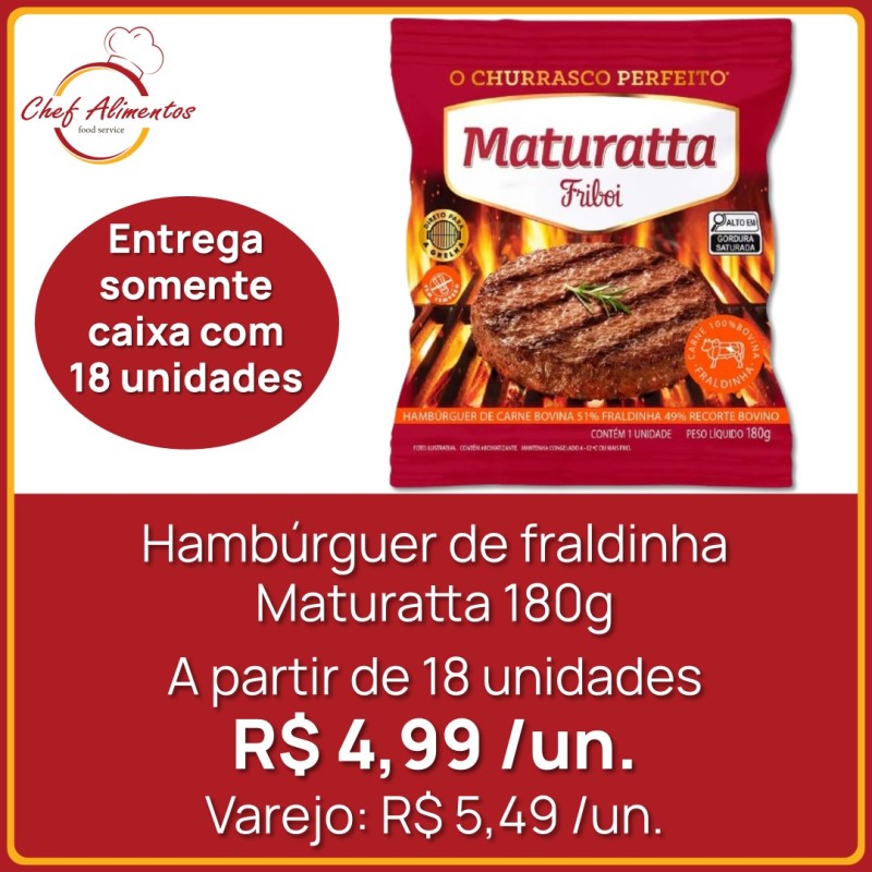 Hambúrguer de fraldinha Maturatta 180g